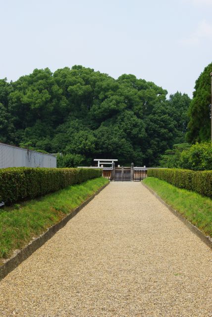 両脇に建物の圧迫感のある道を進んでいく。