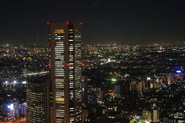 陽が完全に沈み空が暗くなり落ち着いた風景に。