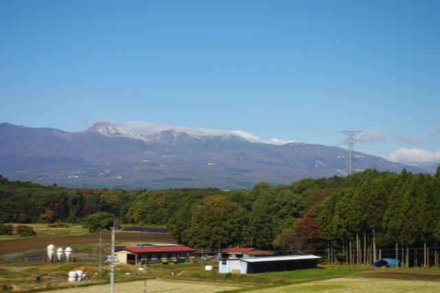 那須塩原～新白河間ののどかな風景。