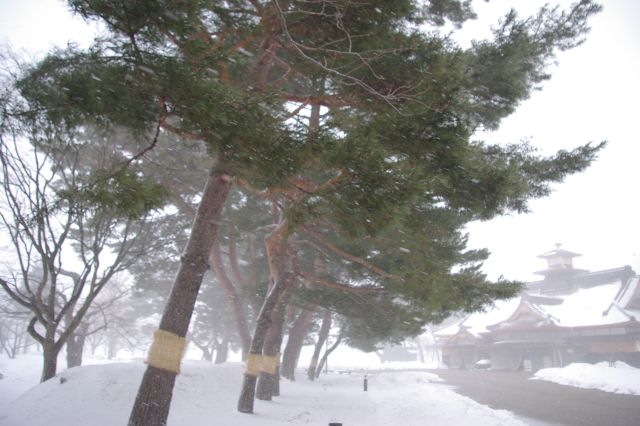 風が強く吹くとこの有様。天気はコロコロ変わる。