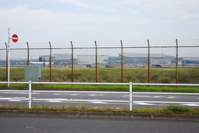 羽田空港の国際線ターミナル方面。