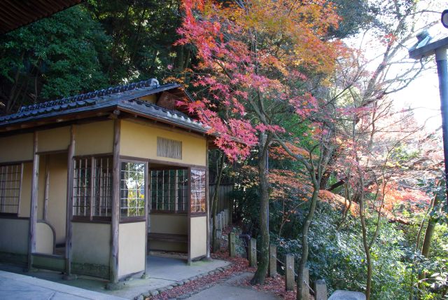 多宝塔脇の趣のある小屋。