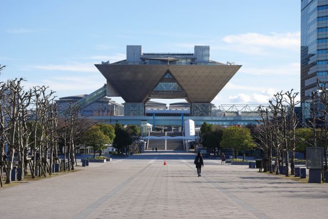 右奥に東京ビッグサイトがあります。