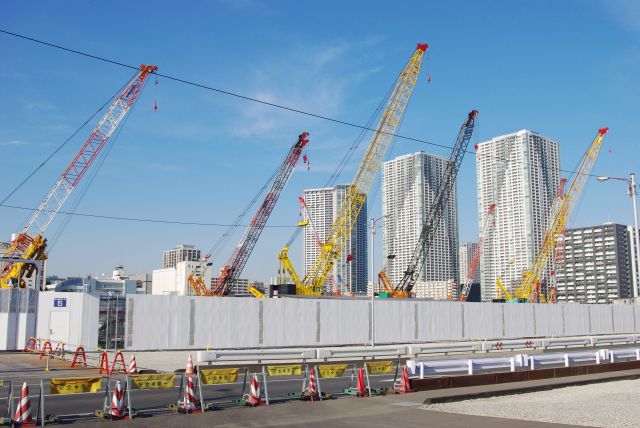 晴海・東京オリンピック選手村建設地(2017年)の写真ページ