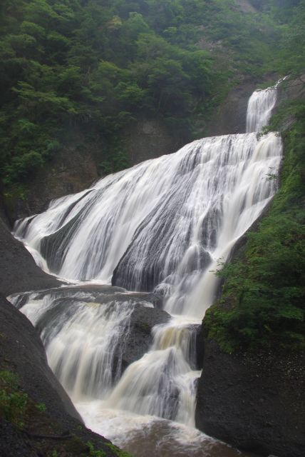 吊り橋側の出入口から。轟音と水しぶき！