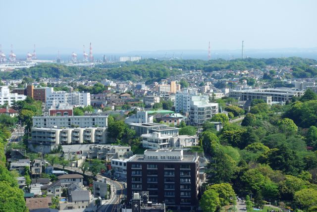 外国人墓地周辺、山手方面。