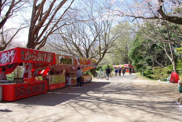 お祭りのような出店も出ています。