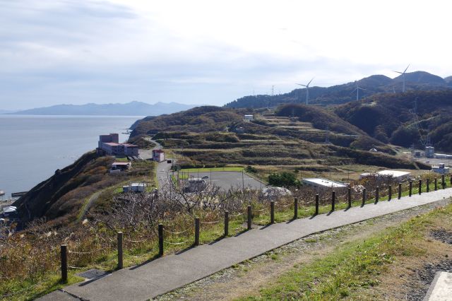 道の駅みんまや周辺。津軽半島先端部。