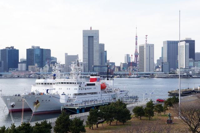 東京タワー方面。