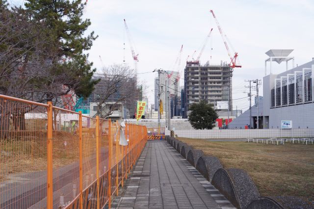 この奥はフラットな道路でした。