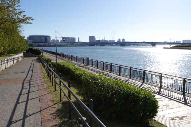 春海橋公園の北側より。