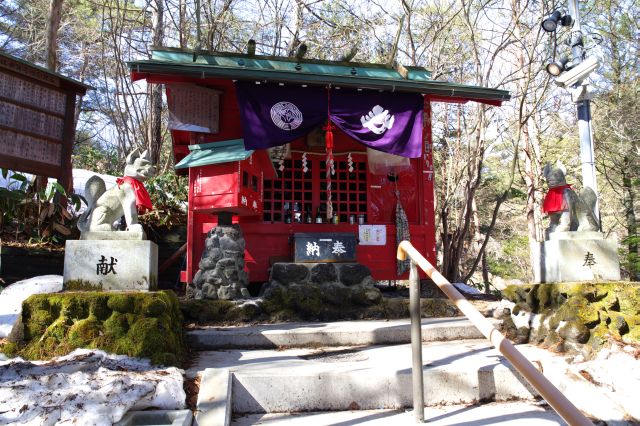 羽田の穴守稲荷神社の分霊を祀る。