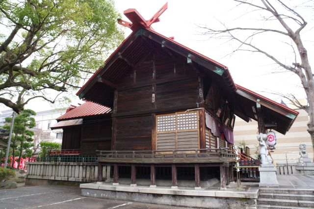 美保大國神社の横。