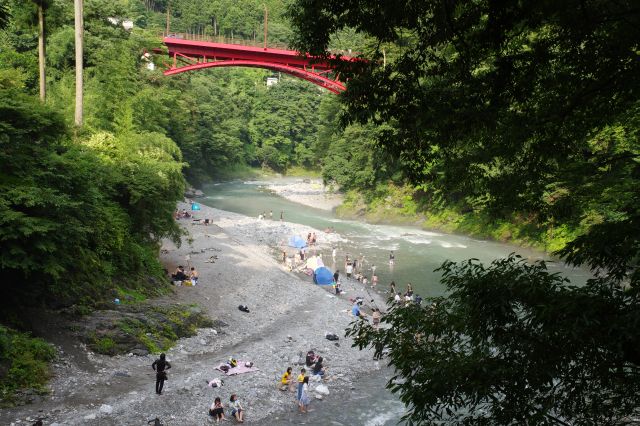 河原方面。