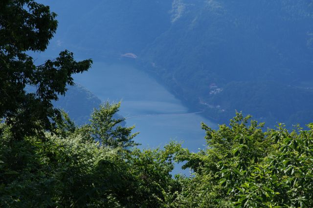 奥多摩湖周辺。麦山浮橋でしょうか。