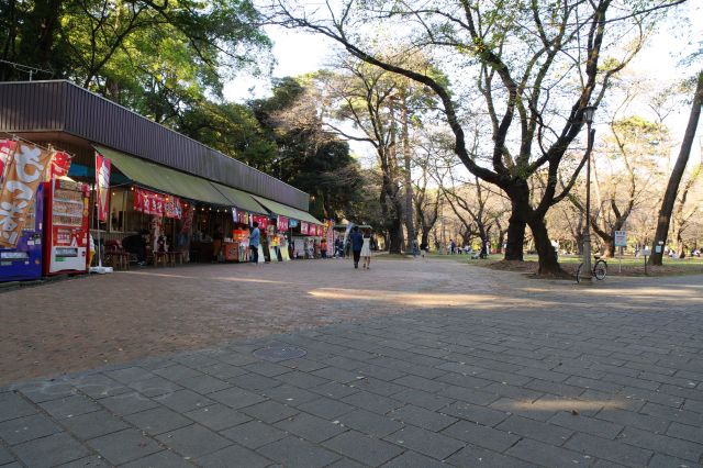 氷川神社付近には売店があります。