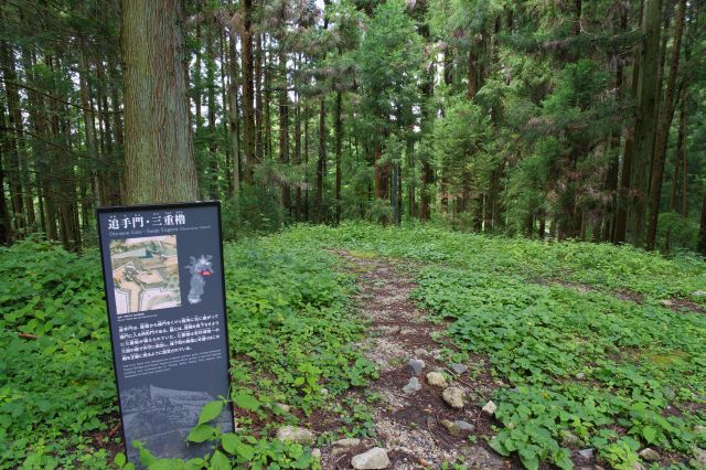 登ると追手門・三重櫓の跡。