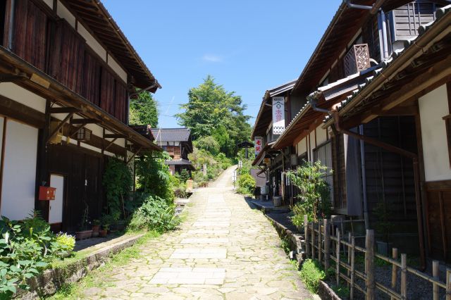 横切る道路が見えてきました。