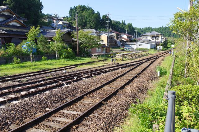 のどかな風景が魅力的な素朴な鉄道です。