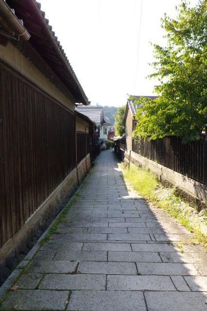 路地を振り返る。雰囲気のある路地です。