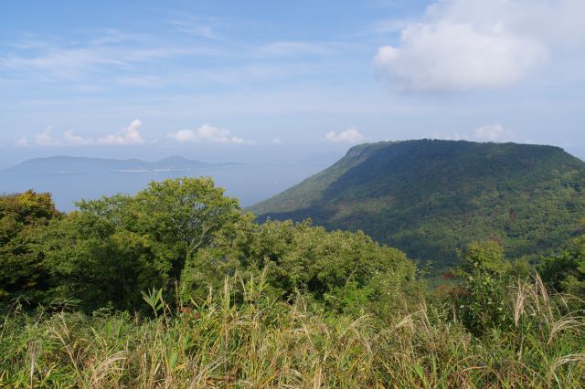 女木島、男木島、屋島北嶺の眺望。