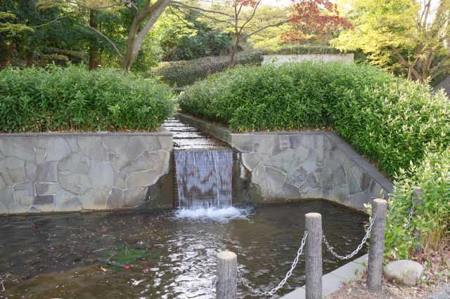 心地よい水の流れ。