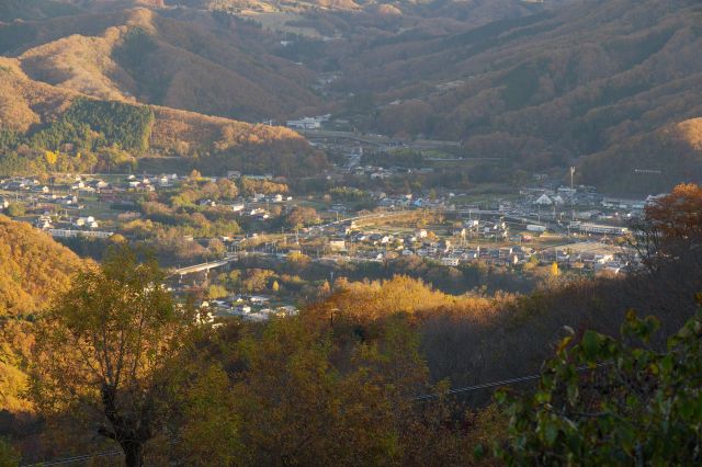 町や荒川に架かる橋も見えます。