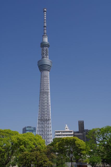 空にそびえ立つ東京スカイツリー。