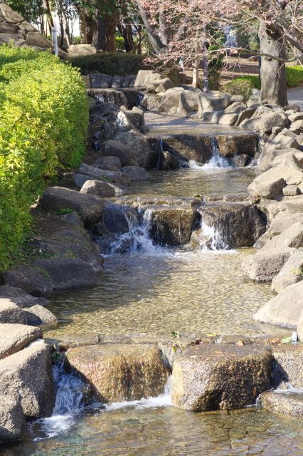 水の流れが心地よい。