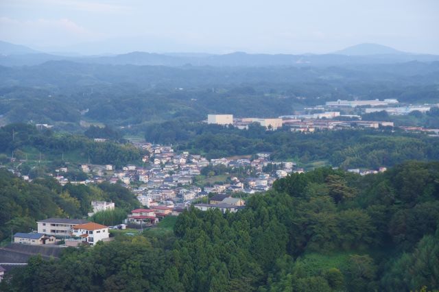 街並みを空から見下ろすかのよう。