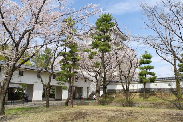 広場と御三階櫓。