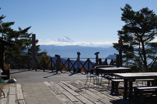 再び富士山を眺める。