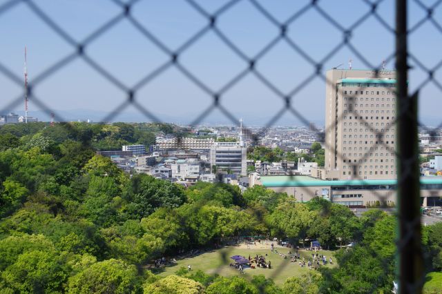 二俣城跡、鳥羽山城跡方面。