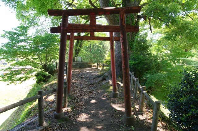 右奥の突き出たところへ。