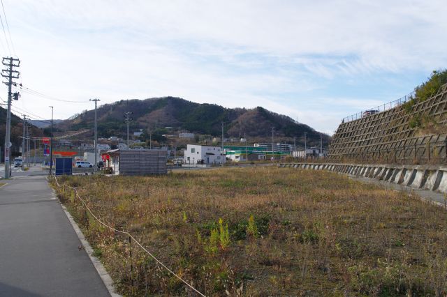 空き地になっている区画も多い。