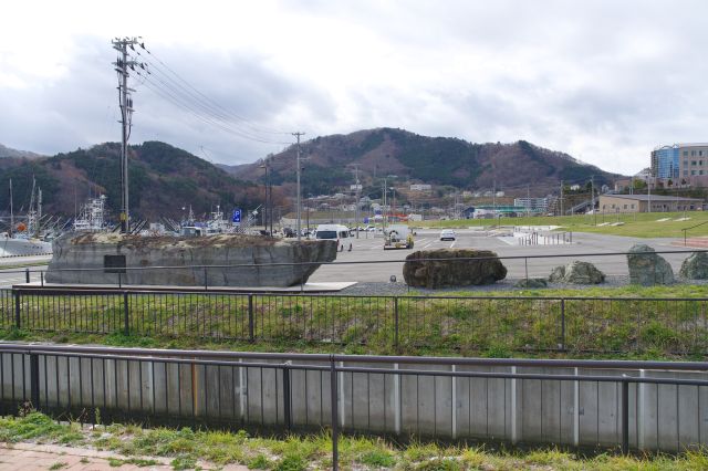 旧女川交番付近、南側の風景。