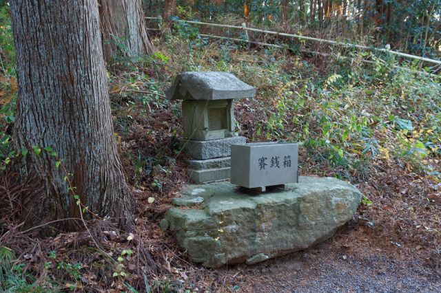 右側にある祠。