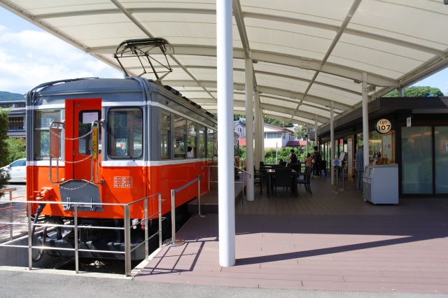 懐かしい電車に乗車して楽しめるスポットです。