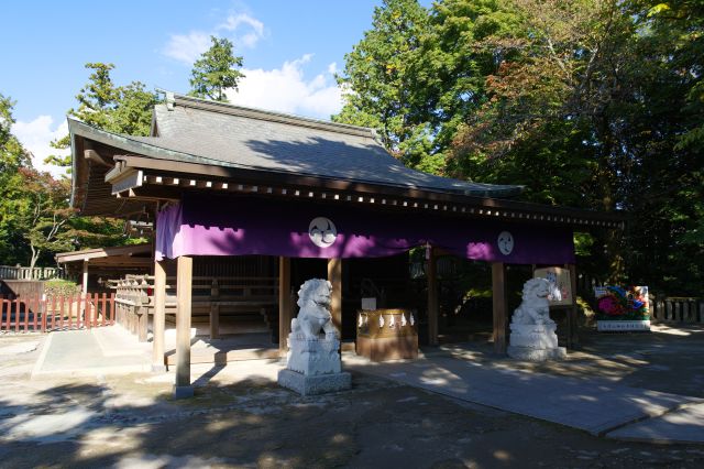 神社の本殿が鎮座します。