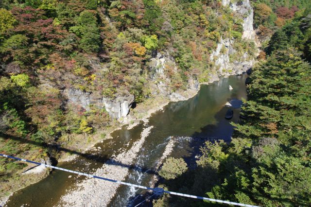 足元にも生々しい岩場が続きます。