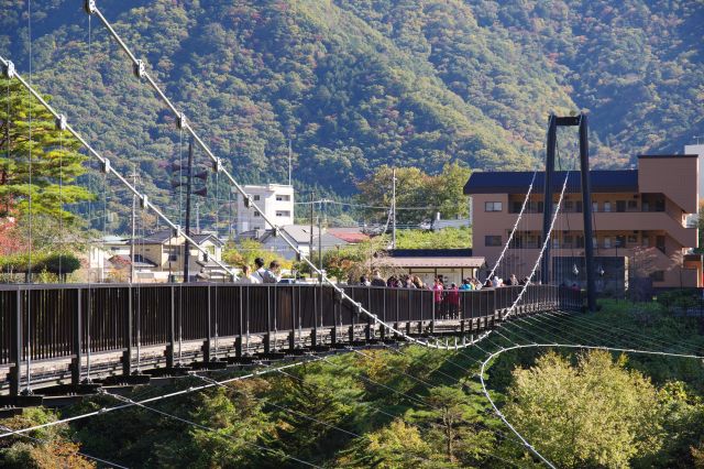 橋の中央部の様子。