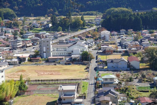 鬼怒川温泉街の町並み。