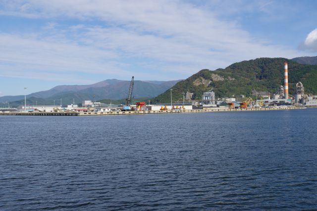 港の風景。