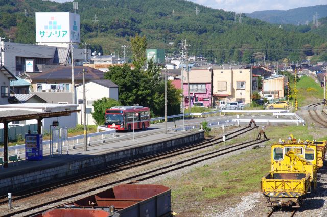 BRTの折り返し地点。