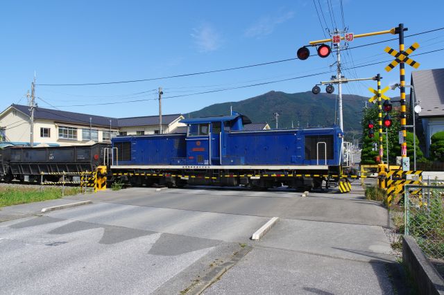 貨物線がやってきました。BRTや三陸鉄道よりも運行頻度が高い印象です。