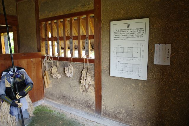 中に入ると生活感があります。