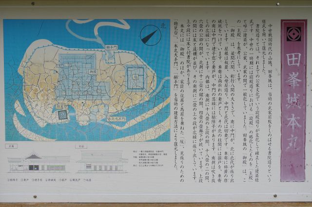 田峯城本丸の解説。