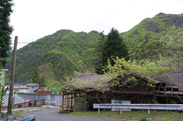 街道側を振り返る。