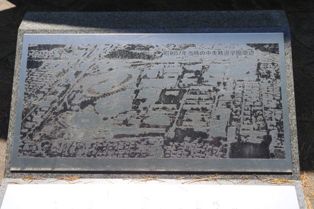 昭和57年当時の中央鉄道学園周辺。