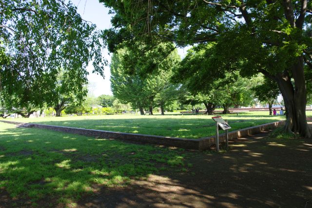 講堂跡の基壇があります。